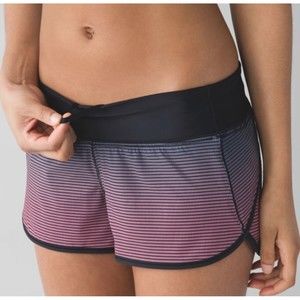 LULULEMON H2O Double Gradent Pink Black Speed Short